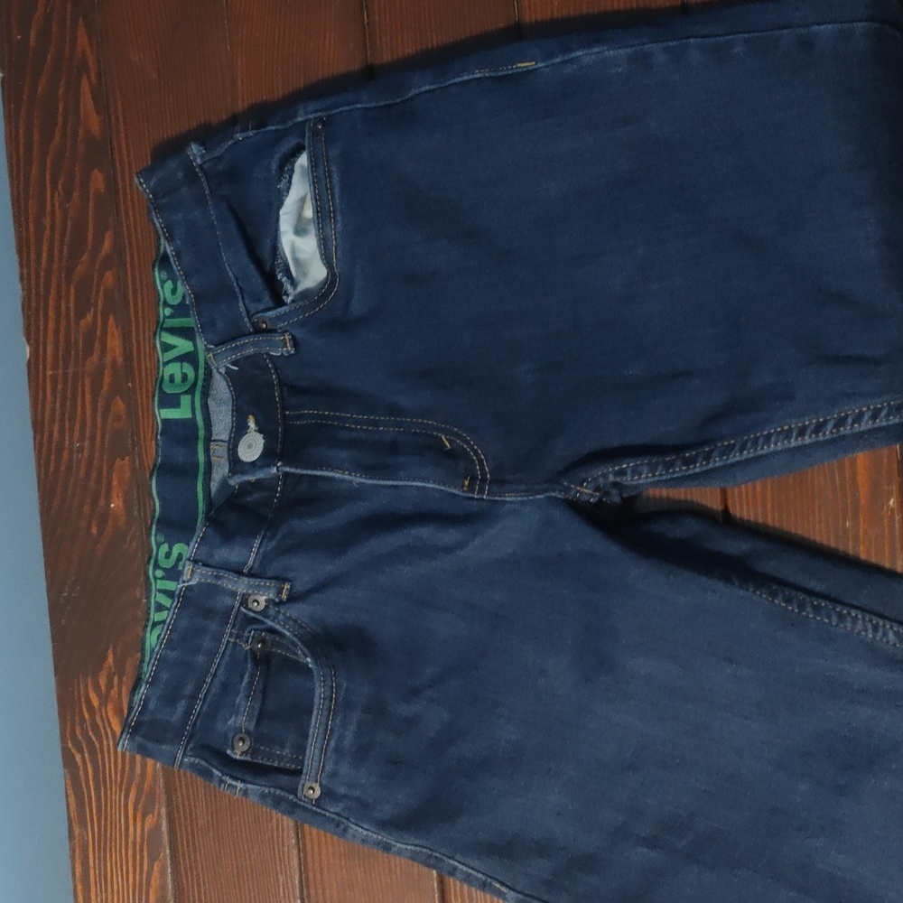 Levi Strauss regular fit size 16 boys dark blue jeans
